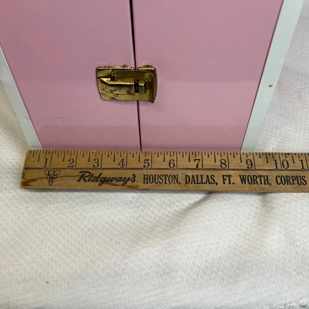 American Girl Collection Pink Doll Trunk Wardrobe Storage Case Vintage Style